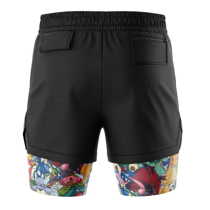 Foxnfish Pocket Monsters Pokemon 2-in-1 Performance Shorts - Image 4