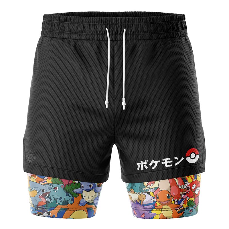 Foxnfish Pocket Monsters Pokemon 2-in-1 Performance Shorts - Image 2