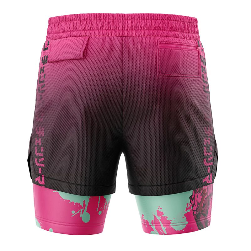 Foxnfish Power Chainsaw Man 2-in-1 Performance Shorts - Image 4