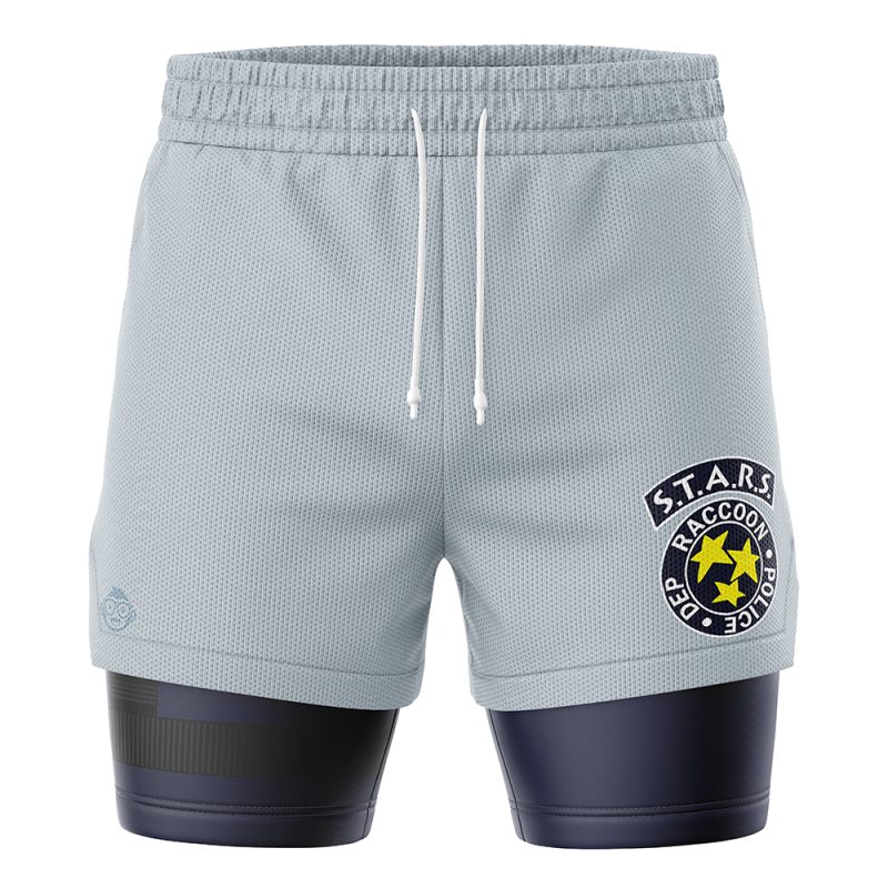 Foxnfish STARS Resident Evil 2-in-1 Performance Shorts - Image 2