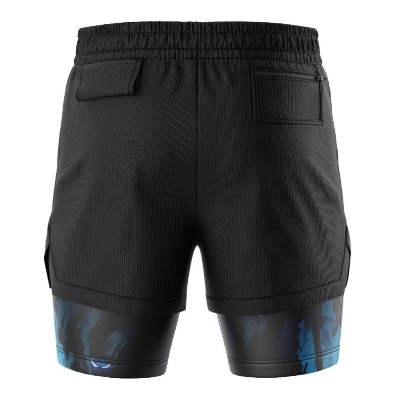 Foxnfish Shadow Monarch Solo Leveling 2-in-1 Performance Shorts - Image 4