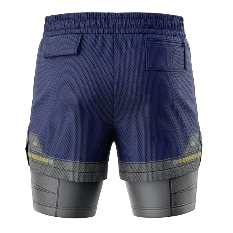 Foxnfish Shield Style Legend of Zelda 2-in-1 Performance Shorts - Image 4