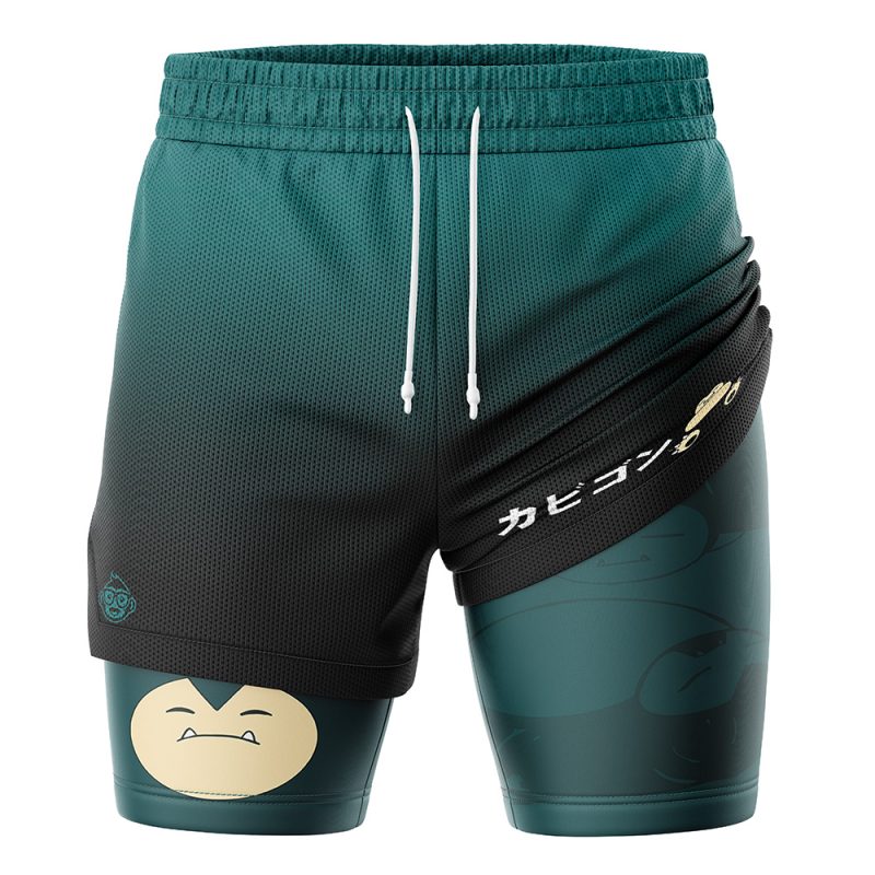 Foxnfish Snorlax Pokemon 2-in-1 Performance Shorts - Image 3