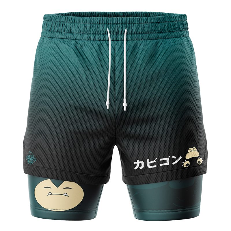 Foxnfish Snorlax Pokemon 2-in-1 Performance Shorts - Image 2