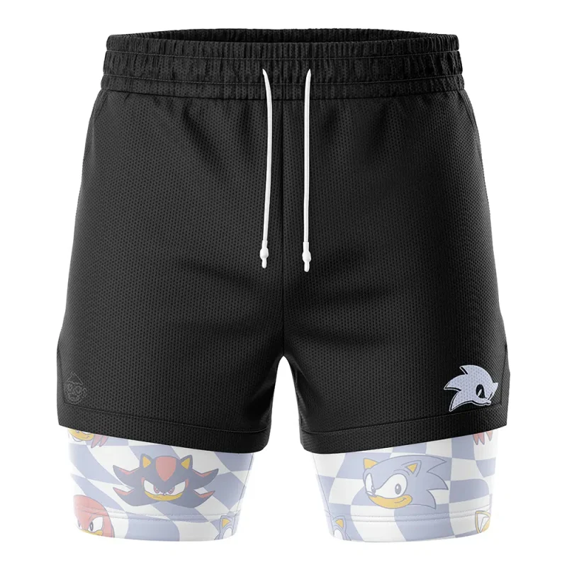 Foxnfish Sonic the Hedgehog 2-in-1 Performance Shorts - Image 2