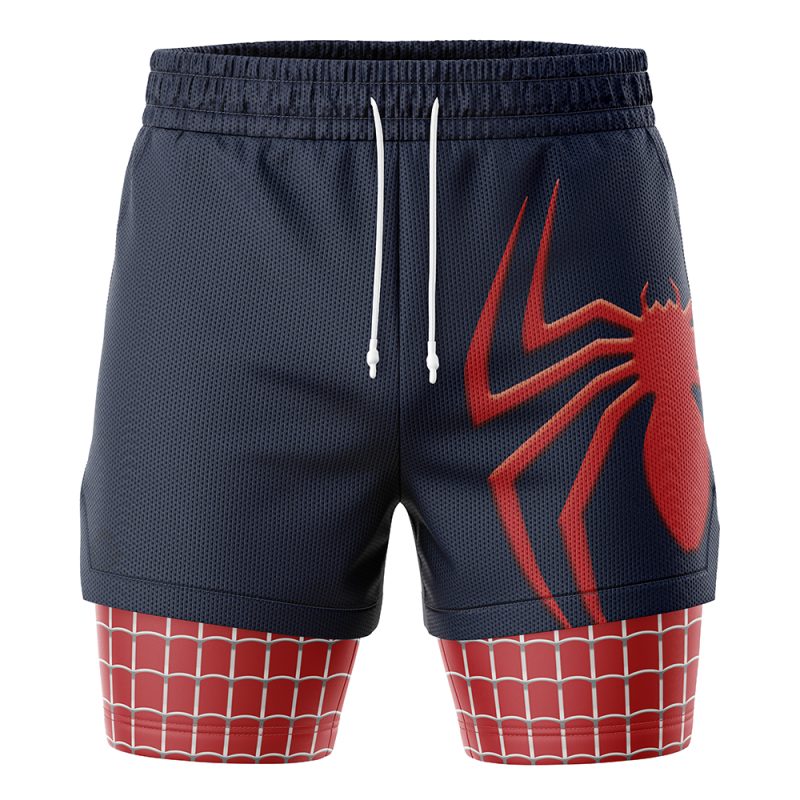 Foxnfish Spider Man Marvel Comics 2-in-1 Performance Shorts - Image 2