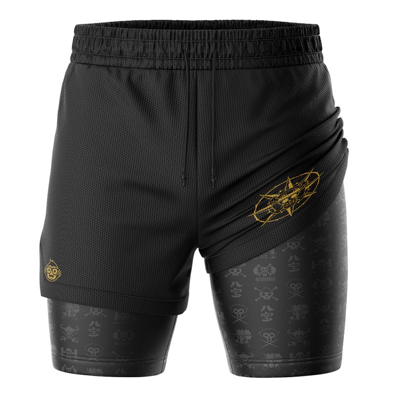 Foxnfish Straw Hat Grand Fleet OP 2-in-1 Performance Shorts - Image 3