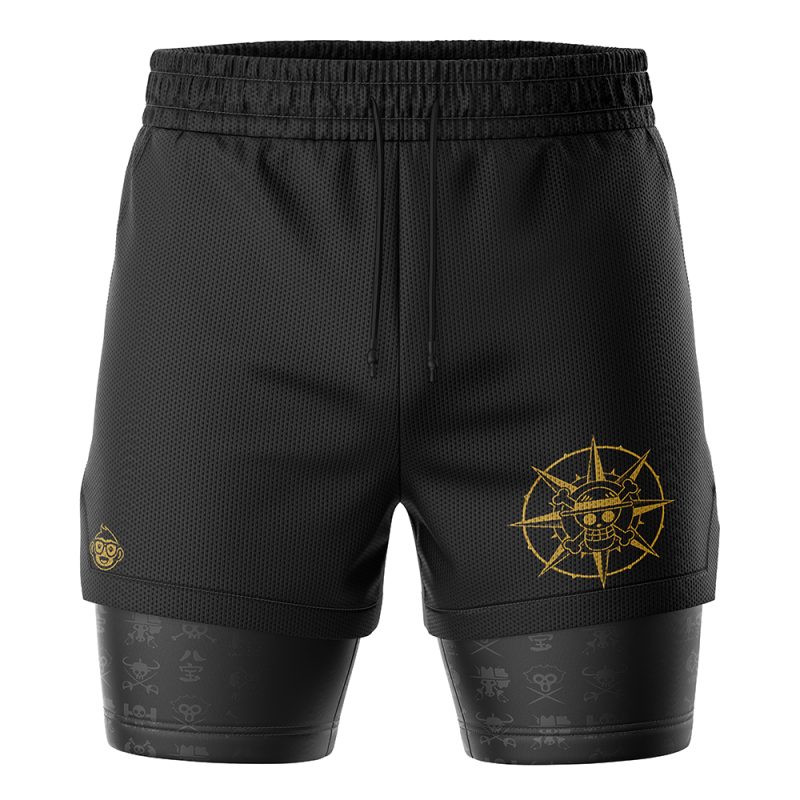 Foxnfish Straw Hat Grand Fleet OP 2-in-1 Performance Shorts - Image 2