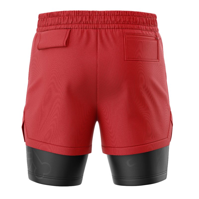 Foxnfish Straw Hats Luffy OP 2-in-1 Performance Shorts - Image 4