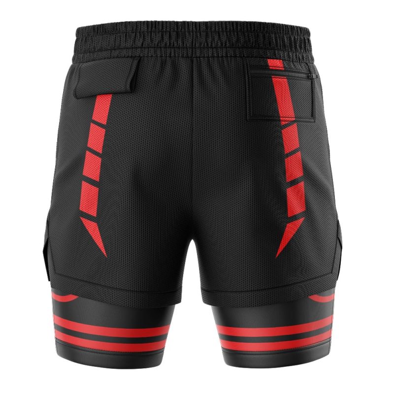 Foxnfish Sukuna Jujutsu Kaisen 2-in-1 Performance Shorts - Image 4