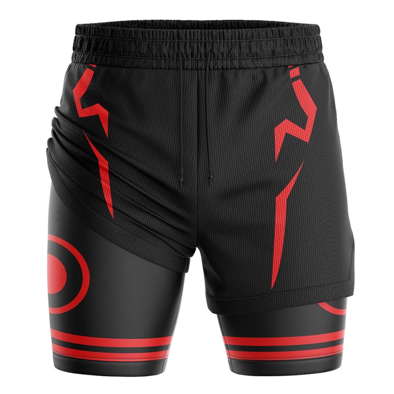 Foxnfish Sukuna Jujutsu Kaisen 2-in-1 Performance Shorts - Image 3