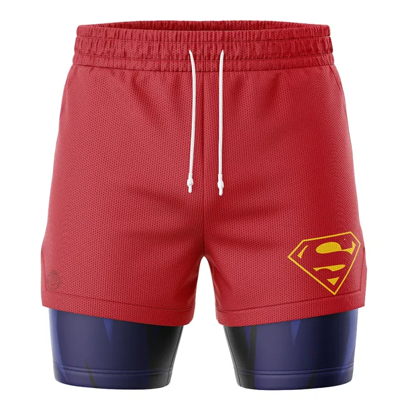 Foxnfish Superman DC Comics 2-in-1 Performance Shorts - Image 2