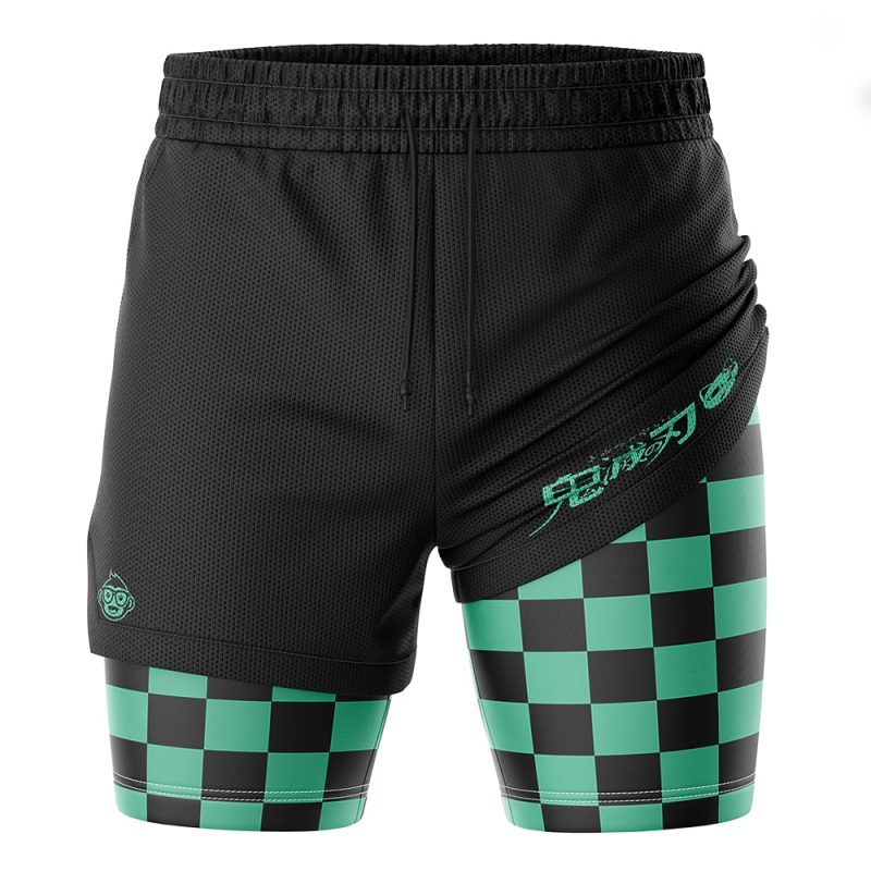 Foxnfish Tanjiro Kamado Demon Slayer Performance Shorts - Image 3