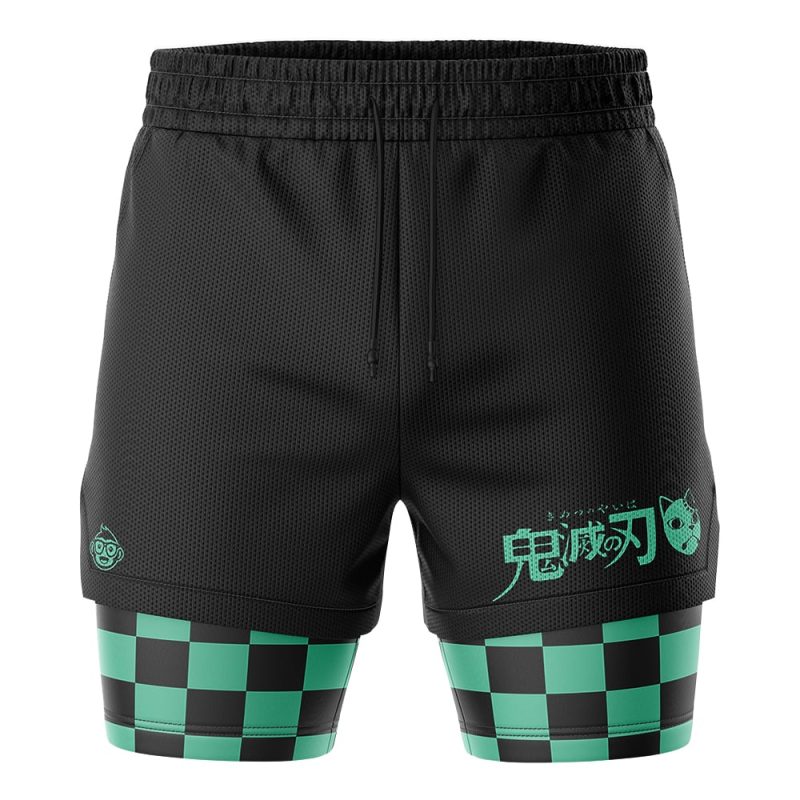 Foxnfish Tanjiro Kamado Demon Slayer Performance Shorts - Image 2