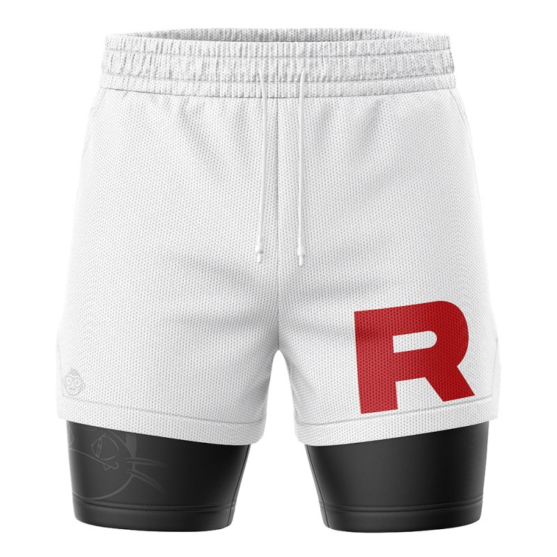 Foxnfish Team Rocket Pokemon 2-in-1 Performance Shorts - Image 2