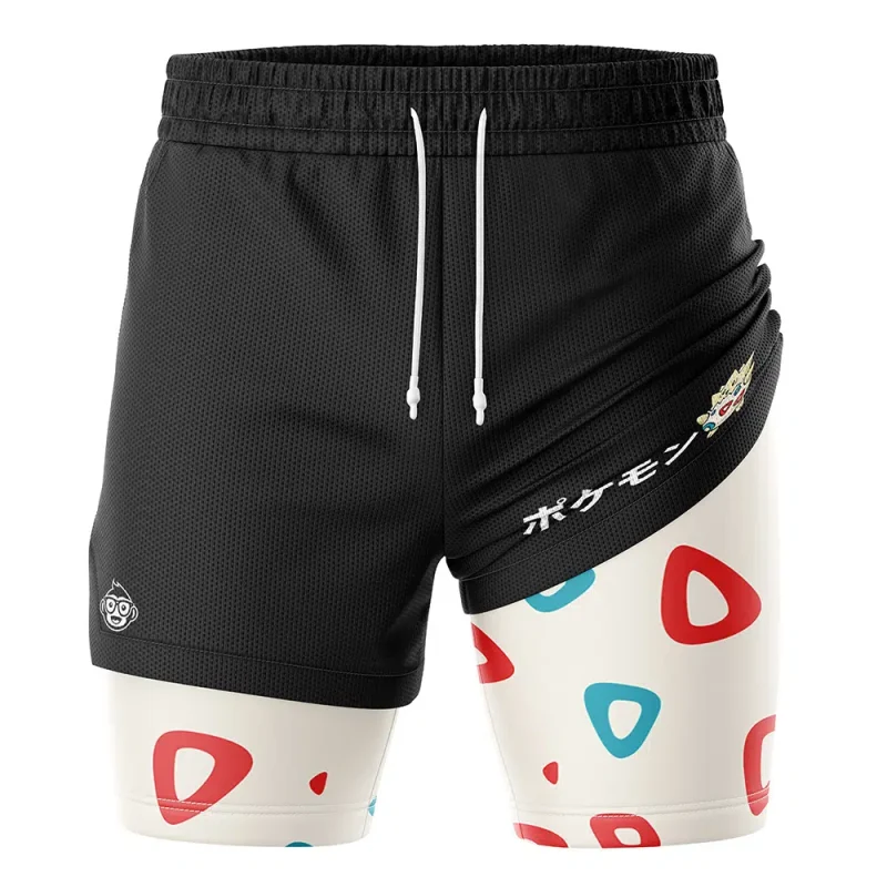 Foxnfish Togepi Pokemon 2-in-1 Performance Shorts - Image 3