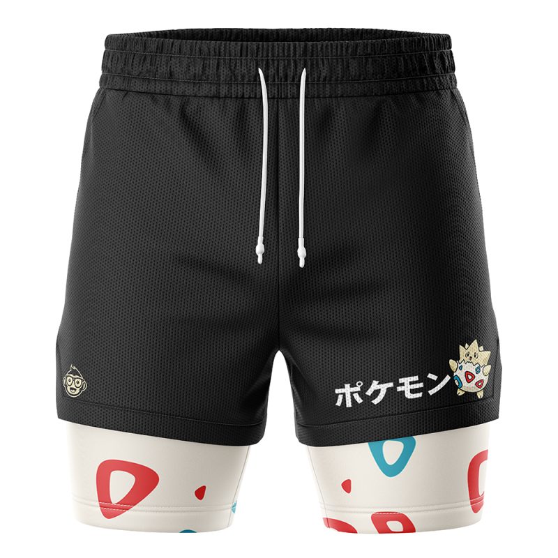 Foxnfish Togepi Pokemon 2-in-1 Performance Shorts - Image 2