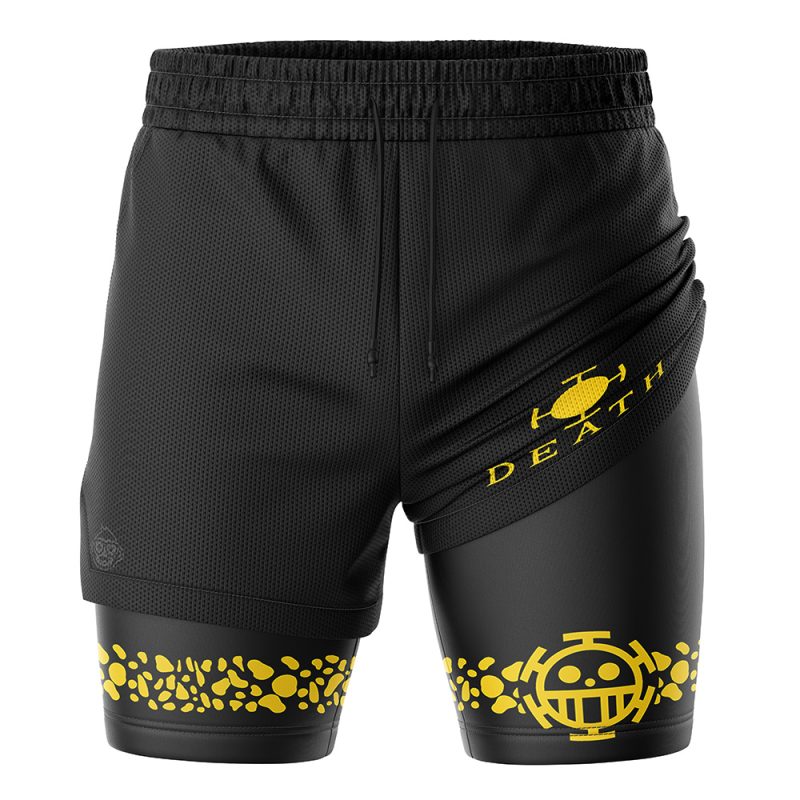 Foxnfish Trafalgar Law Punk Hazard OP 2-in-1 Performance Shorts - Image 2