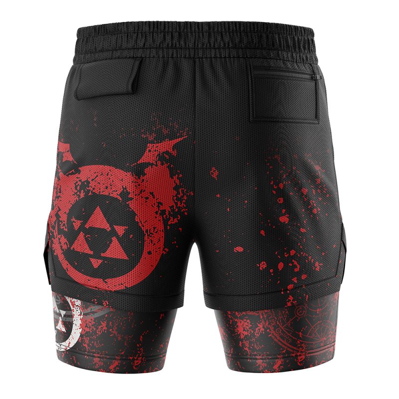 Foxnfish Transmutation Circle Fullmetal Alchemist 2-in-1 Performance Shorts - Image 4