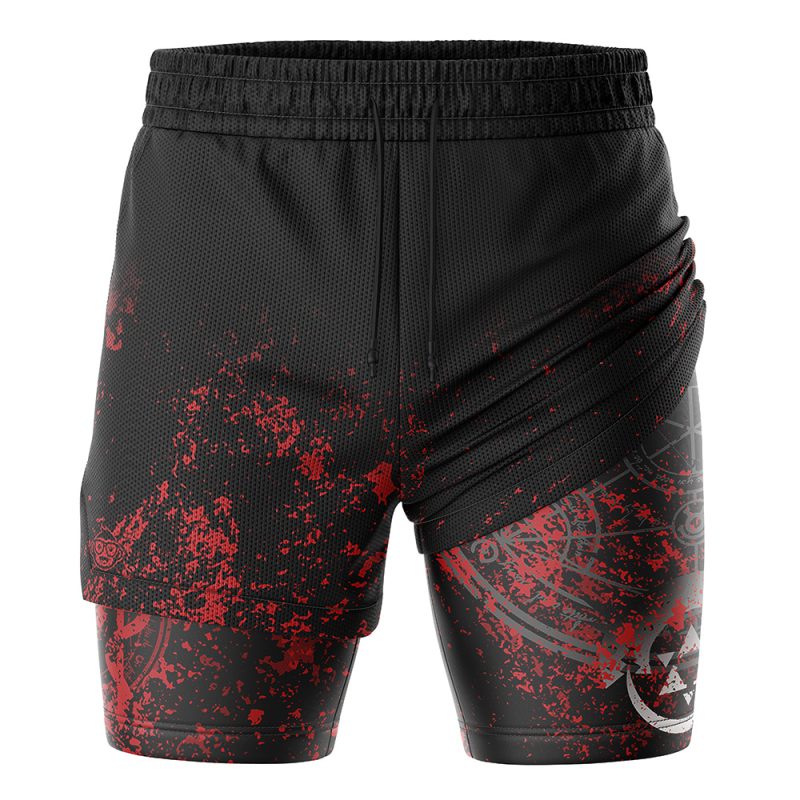 Foxnfish Transmutation Circle Fullmetal Alchemist 2-in-1 Performance Shorts - Image 3