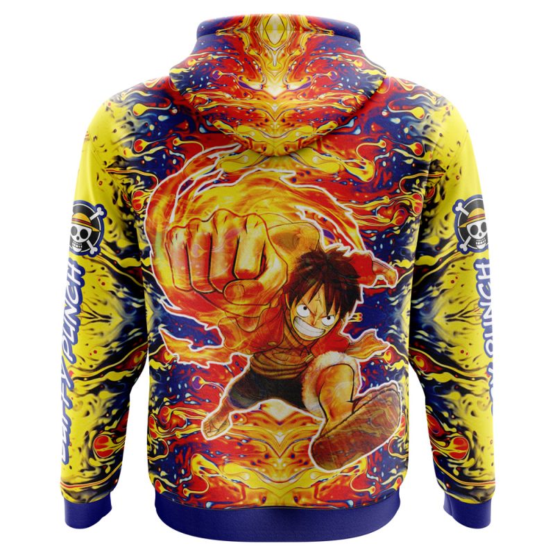 One Piece Trippy Luffy Hoodie - Image 3