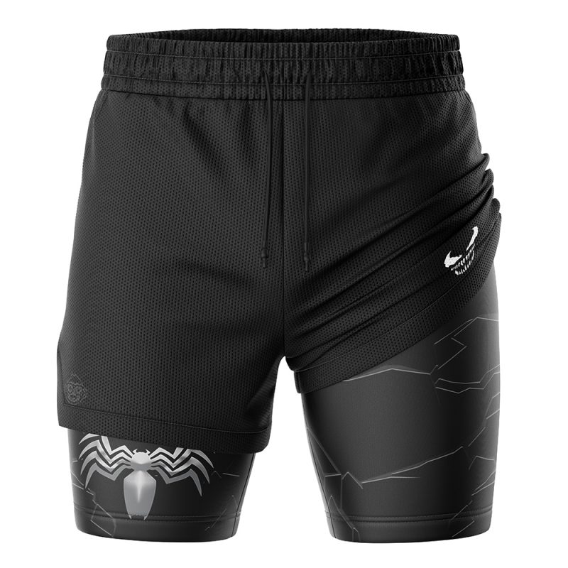 Foxnfish Venom Marvel Comics 2-in-1 Performance Shorts - Image 3