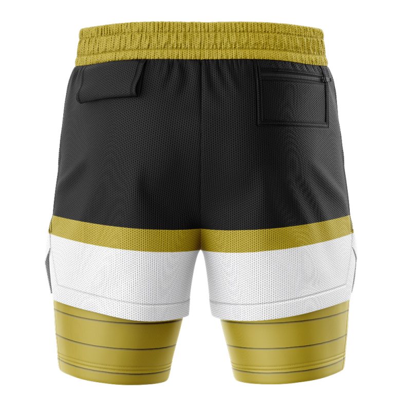 Foxnfish White Ranger Mighty Morphin Power Rangers 2-in-1 Performance Shorts - Image 4