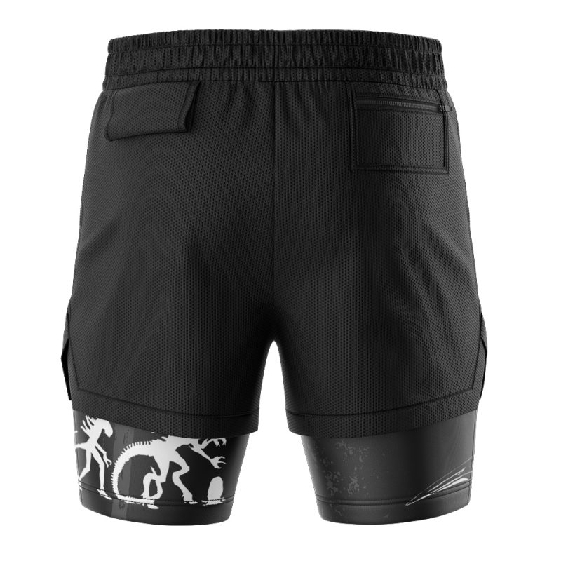 Foxnfish Xenomorph Alien 2-in-1 Performance Shorts - Image 4