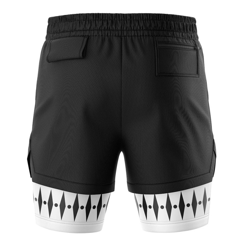 Foxnfish Zaraki Kenpachi Bleach 2-in-1 Performance Shorts - Image 4