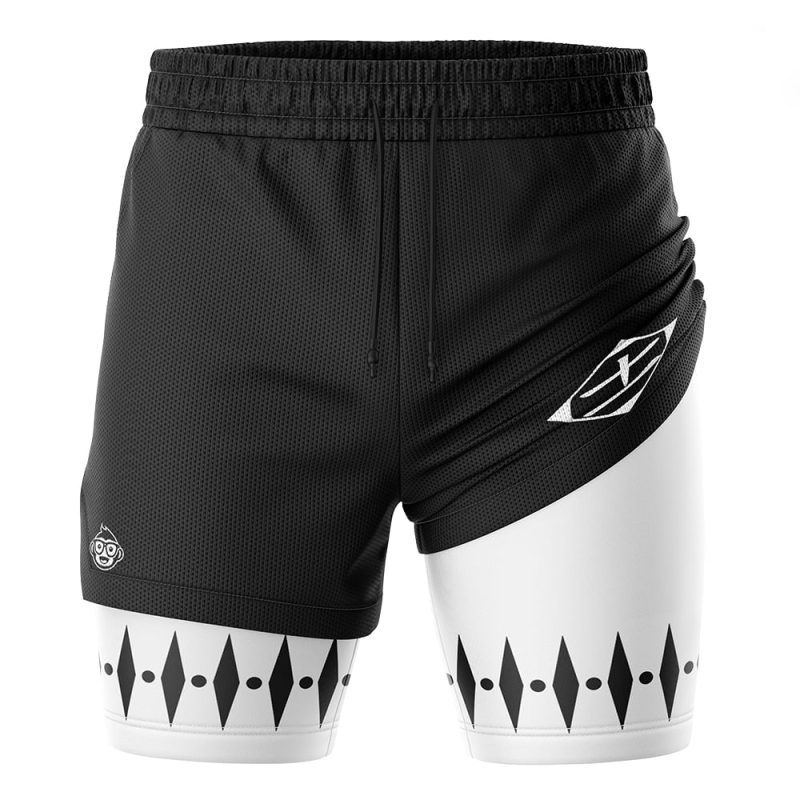 Foxnfish Zaraki Kenpachi Bleach 2-in-1 Performance Shorts - Image 3