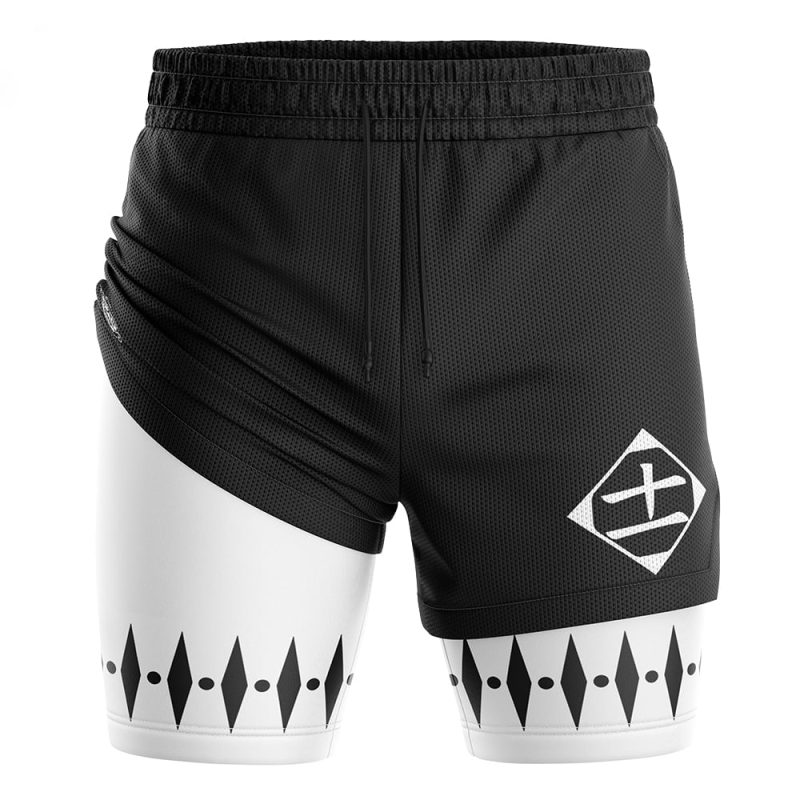 Foxnfish Zaraki Kenpachi Bleach 2-in-1 Performance Shorts - Image 2