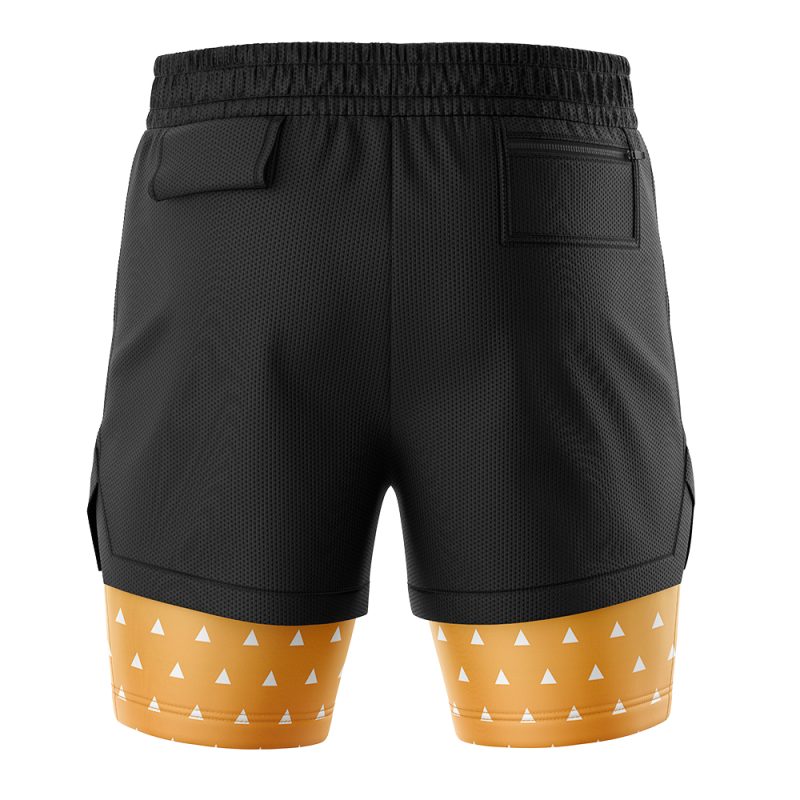 Foxnfish Zenitsu Agatsuma Demon Slayer Performance Shorts - Image 4