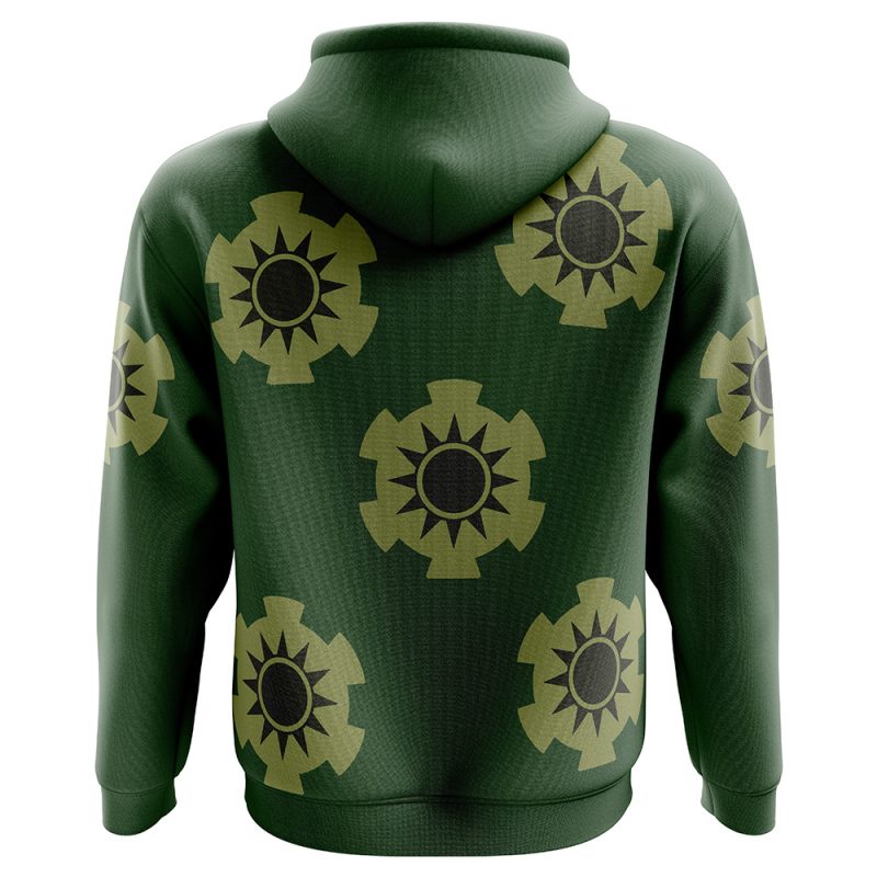 Zoro Wano Pattern One Piece Hoodie - Image 2