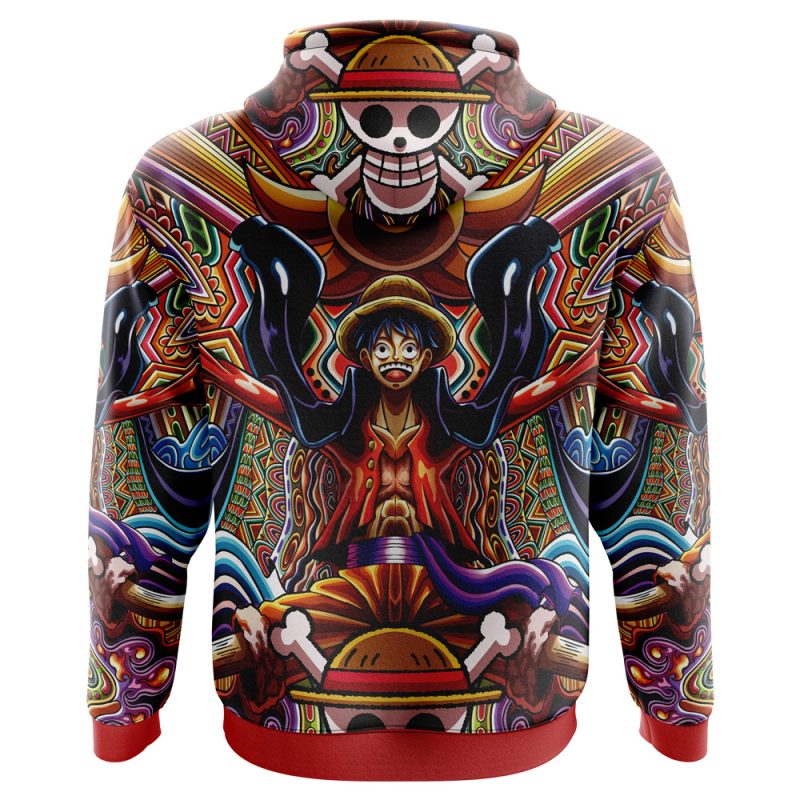 Trippy Monkey D. Luffy One Piece Hoodie - Image 2