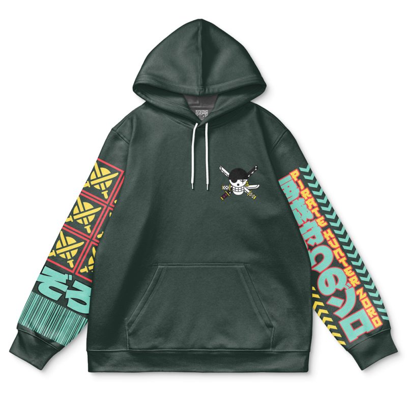 Roronoa Zoro V2 One Piece Streetwear Hoodie - Image 2